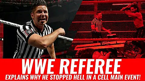 WWE Referee Explains Why He "STOPPED" The Main Event Of Hell In A Cell!