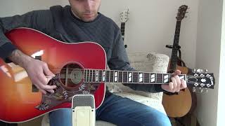 Blues on a Gibson Hummingbird: Demo with "Valley Picks" (mediators os)