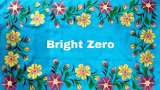 Free hand fabric painting on pillow cover | Easy border design | Fabric painting on clothes