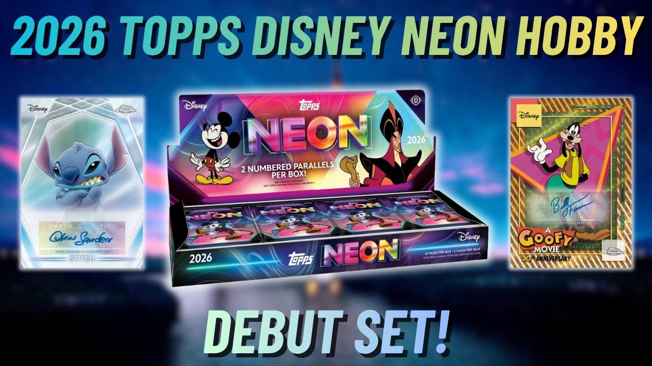 AUTOS, SKETCHES, AND COINS!? 😮🪙 2026 Topps Disney Neon Hobby Box