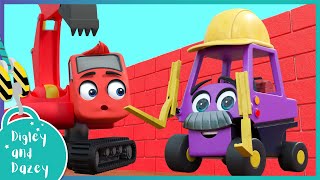 Work Together as a Team 🚜 | Digley and Dazey | Kids Construction Truck Cartoons