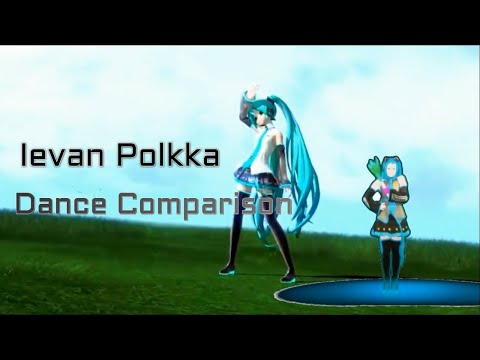 Ievan Polkka Hatsune Miku Dance Comparison Project DIVA Just Dance 2016