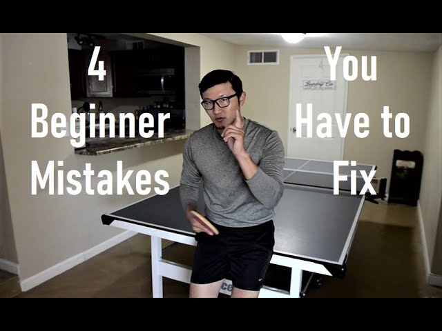 4 Big Beginner Mistakes in Table Tennis [Subtitles Available]