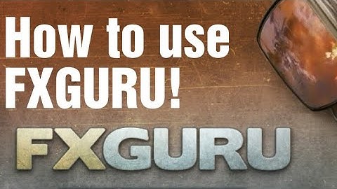 How to use FXGuru tutorial video