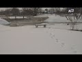 Осётр, плотина, зима.  (видеозарисовка)  Зарайск.