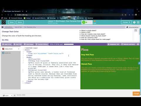 CODE Lesson 7 Part 1 - YouTube