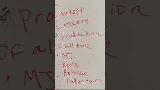 Is kanye's concert production the greatest of all timr?