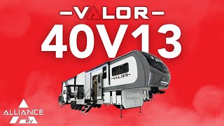 Valor 40V13 Fifth Wheel Toy Hauler  Stay comfy while boondocking, All Under 45 Feet & 15,000lbs!