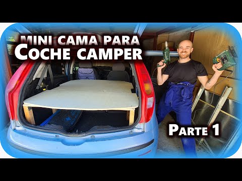 ✓ Cómo camperizar un COCHE CAMPER pequeño - #4 Cama coche camper 