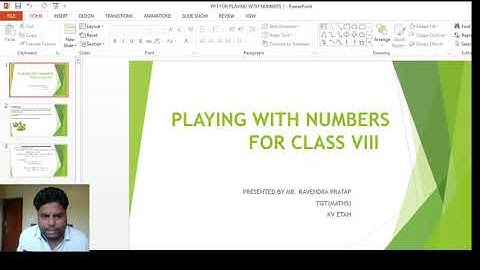 numbers in general form ( Playing with numbers)