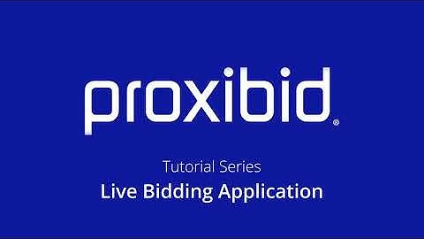 How to Bid During a Live or Simulcast Auction on Proxibid