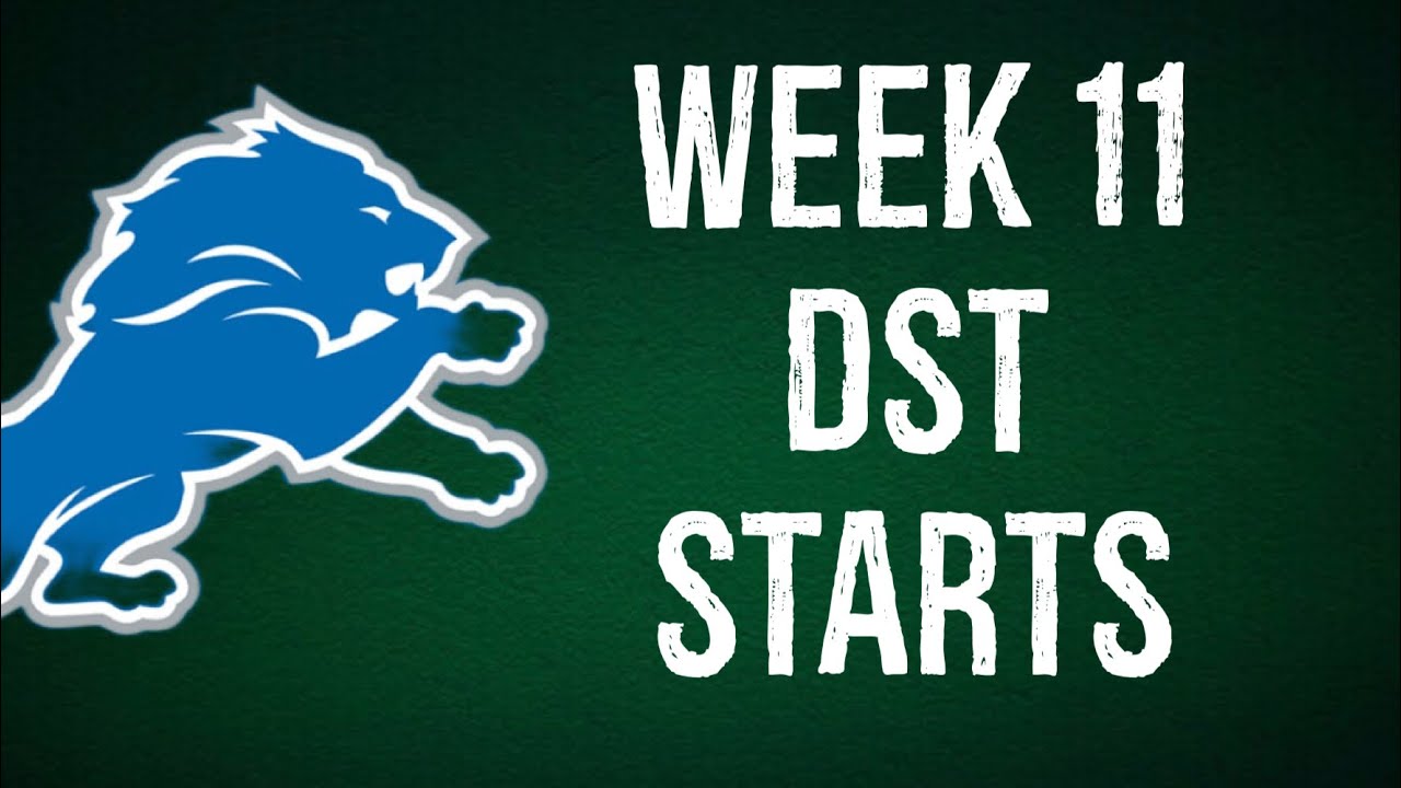 Defense dst starts week 11 fantasy football youtube