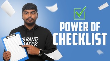 The Power of Checklist: How This Simple Tool Can Transform Your Life & Business✅| Brandmaker Vikkyz🚀