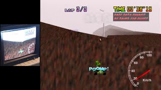 Mario Kart 64 - Choco Mountain SC lap World Record - 2.96 (NTSC)