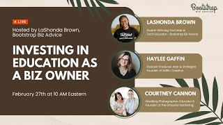 Investing in Biz Education 2.27.23 | Interview with Haylee Gaffin &amp; Courtney Cannon