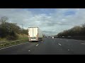 Driving on the m5 m6 m62  m57 motorways from worcester to liverpool england 26th november 2021