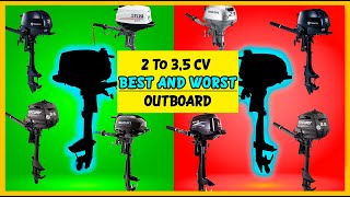 🚤🟢DISCOVER the BEST SMALL OUTBOARD MOTOR (and WORST🔴) 2 to 3.5 hp OUTBOARD motor comparison