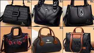 OFFICE STYLE BLACK HANDBAG ALL THE BEST BLACK PURSE HANDBAG DESIGN screenshot 3