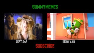 Cotton Eye Joe MASHUP - Rednex LEFT Ear   Gummibär RIGHT Ear - The Gummy Bear