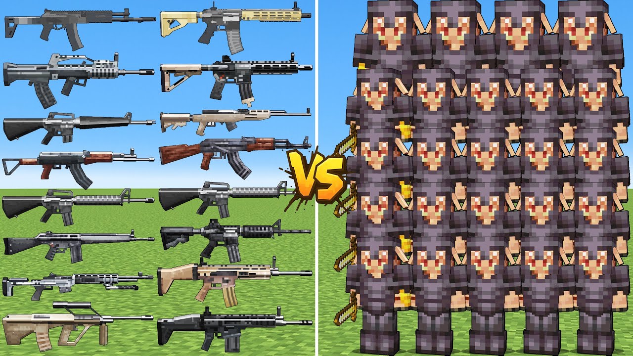 What TaCZ All Rifle Gun Can Defeat The Most Piglin and Nether Bosses in ...