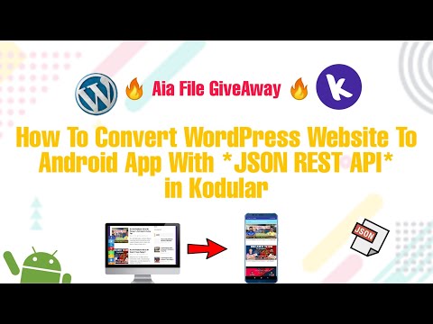 How To Convert Wordpress Website To Android App With REST API in Kodular Mit App Inventor