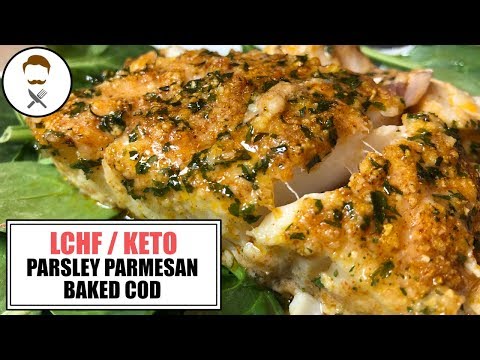 Parsley Parmesan Cod || The Keto Kitchen