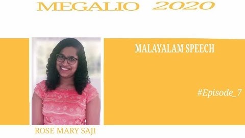 XANTHRONS | MEGALIO 2020 | | 1st year B.com A batch of Marian College Kuttikkanam | SPEECH by Rose |