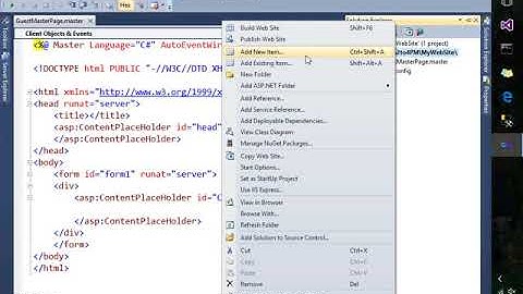 master page in asp.net with c#