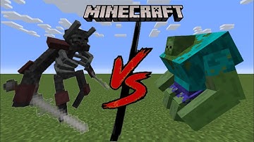 Mutant Wither Skeleton vs Mutant Creeper!! Who win? #63- Minecraft