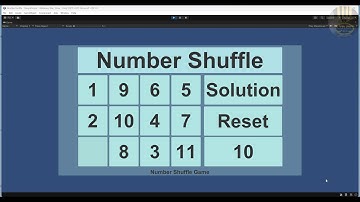 How to Create a Number Shuffle Game  in Unity, with random number functions in C# - Part 2 of 3