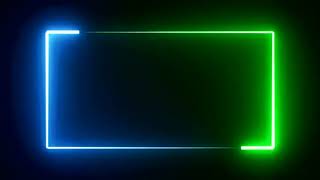 Футаж - Neon Frame [ Blue + Green ] ¦ Фон для видео ¦ Все для видеомонтажа от SD