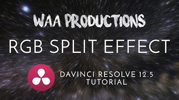 Tutorial: RGB Split / Glitch Effect Davinci Resolve 12.5 & 14 [Matt Komo Style]