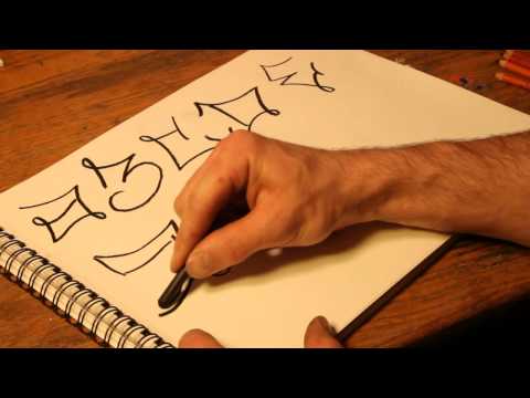 Video: Hoe Te Tekenen Met Graffiti-lettertype