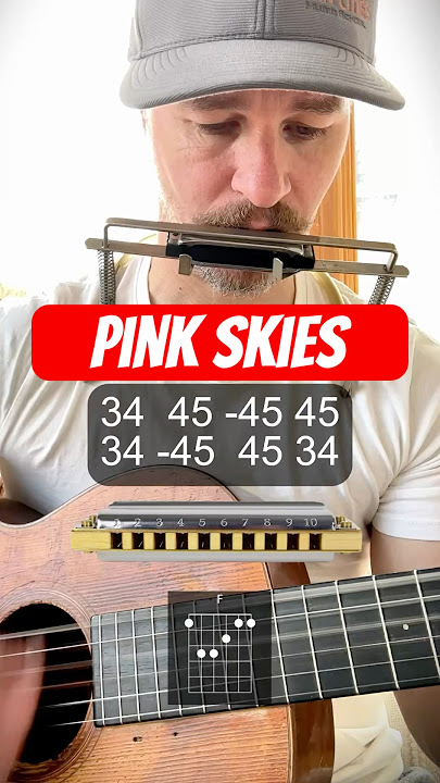 Pink Skies Zach Bryan Harmonica Tutorial #harmonica #tutorial