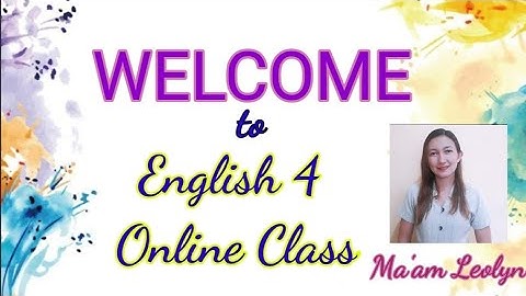 PARTS OF A SIMPLE PARAGRAPH/ENGLISH 4/QUARTER 1/WEEK 1