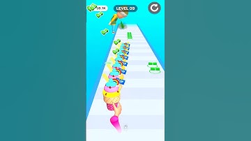 Ice Cream Stack Run 11 #shortfeed #gameplay #cartoon #viral #tiktok
