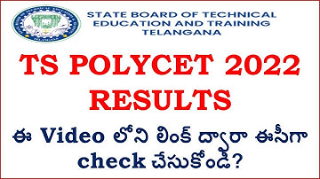 TS Polycet 2022 Results | How to check TS Polycet 2022 Results | TS Polycet Results 2022