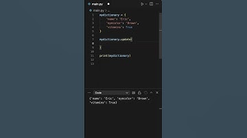 Update Method is POWERFUL in a Python Dictionary