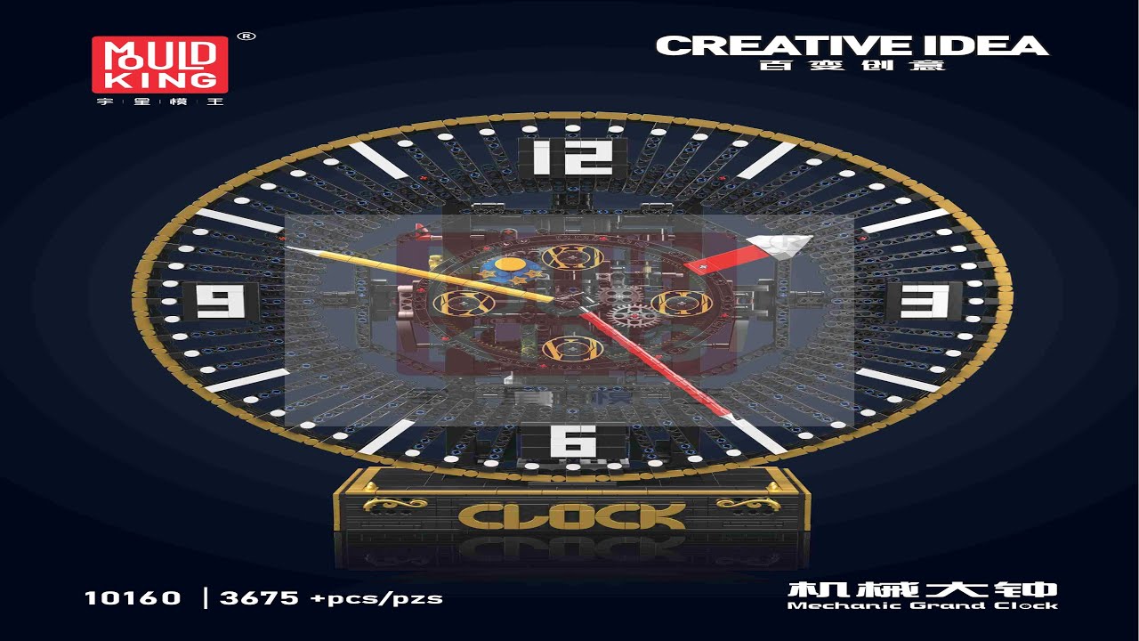 Mould King Instructions - Mechanic Grand Clock - 10160