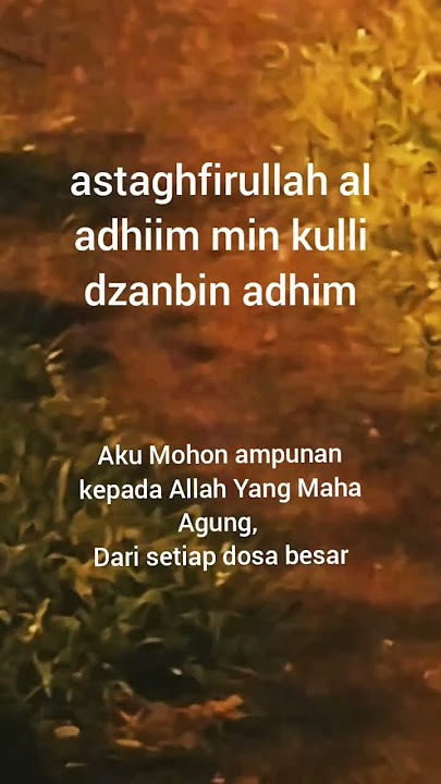 Astaghfirullahaladzim Min Kulli Dzanbin Adzim Irama Jawa Sunda #shorts #shortsfeed #istighfar #tidur