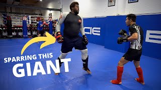 Sparring a REALLY BIG Opponent (Breakdown)