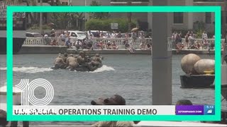 Military helicopters and boats swarmed Tampa, but it was just an exercise