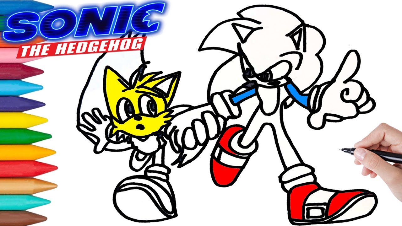 Print Sonic Tails Miles Prower coloring pages