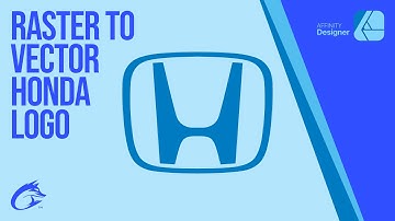 Honda Raster Logo to Vector Image - Affinity Designer