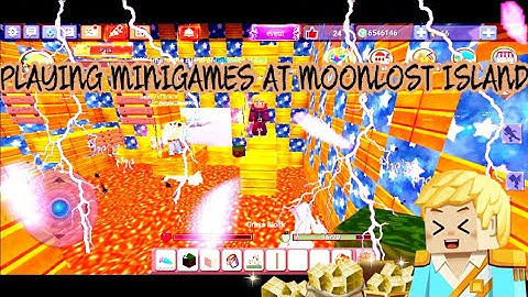 Playing MINIGAMES AT MOONLOST ISLAND AND WIN ALOT OF PRIZES TNT RUN AND THE FUNNY PARKOUR 🤩🤣🤩🤣