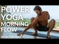 30 min power vinyasa flow  full body flow dynamic strong  sweaty class  yoga with tim