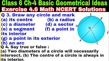 Class 6 Ex 4.6 Q 3 | Q 4 | Basic Geometrical Ideas | Chapter 4 |Exercise 4.6 | Math NCERT Solutions