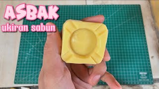 Proses bagaimana saya membuat ukiran asbak dari sabun