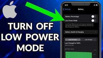 How To Turn Off Low Power Mode On iPhone