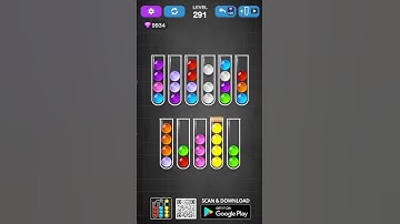 Ball Sort Puzzle Solution Level 291